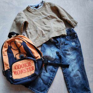 Vintage 2T set, cookie monster, phat farm, cherokee, y2k